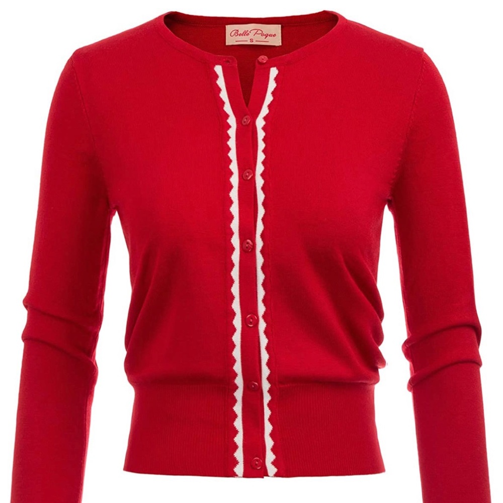 red cardigan 🌹